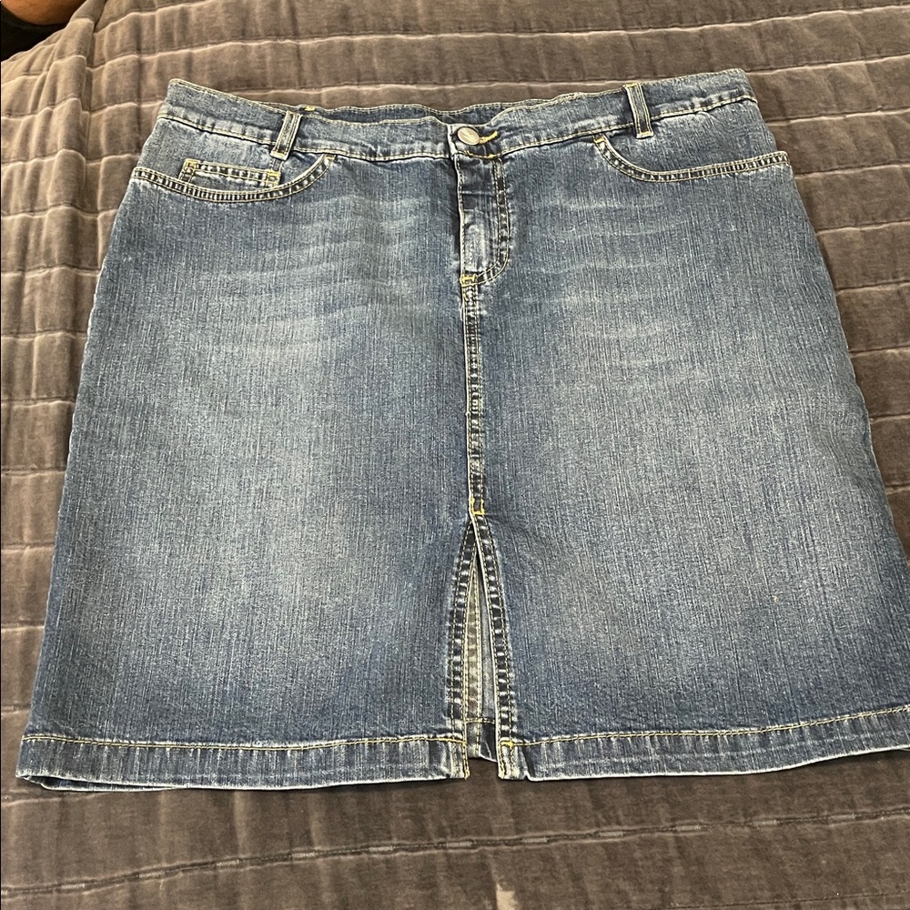 Lacoste denim skirt with front slit